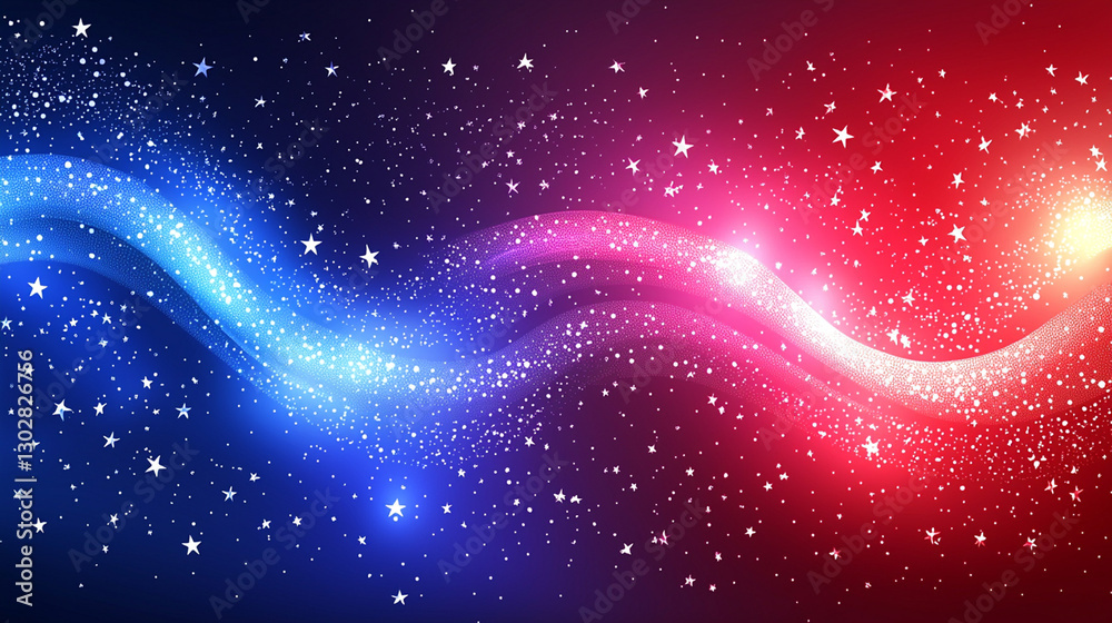 Fototapeta premium Cosmic Wave Abstract Background