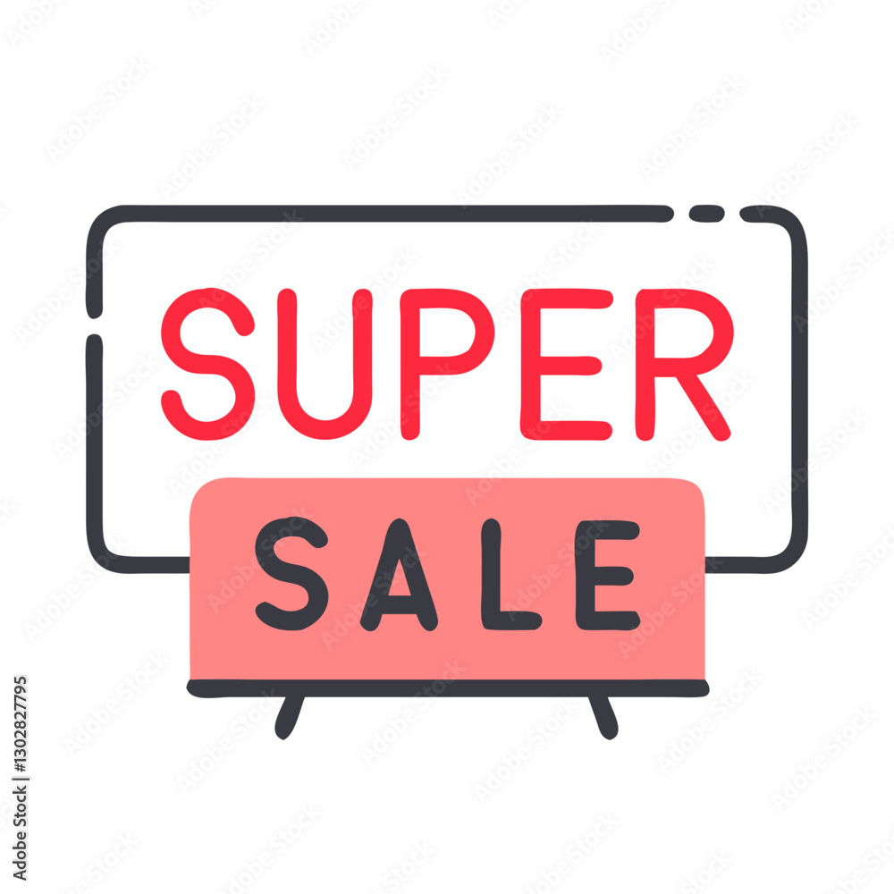 Exciting announcement of a super sale featuring vibrant colors and attention-catching design for shoppers seeking great discounts Exciting announcement of a super sale featuring vibrant colors and attention-catching design for shoppers seeking great discounts