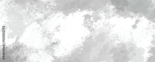 Elegant abstract gray watercolor texture with soft brush strokes, perfect for backgrounds, wallpapers, and design.