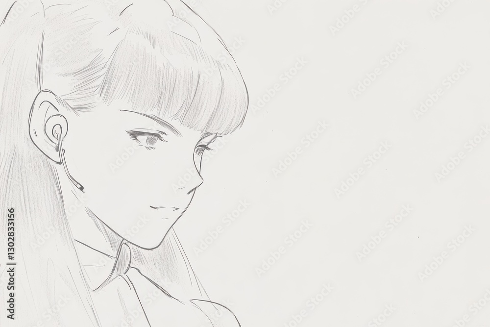 Discover a minimalist pencil sketch of an anime girl in this captivating image, perfect for anime enthusiasts and art lovers alike. Discover a minimalist pencil sketch of an anime girl in this captivating image, perfect for anime enthusiasts and art lovers alike.