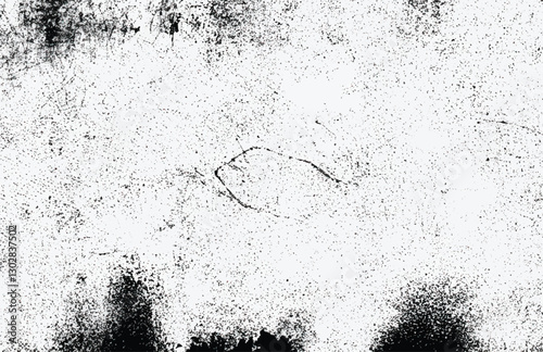 Abstract black and white grunge texture with distressed scratches and speckles. Perfect for backgrounds and overlays.