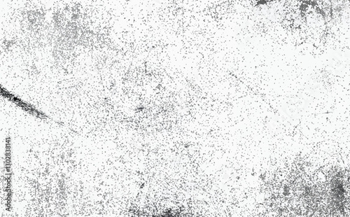 Abstract black and white grunge texture with scattered dust, scratches, and noise. Perfect for backgrounds and overlays.