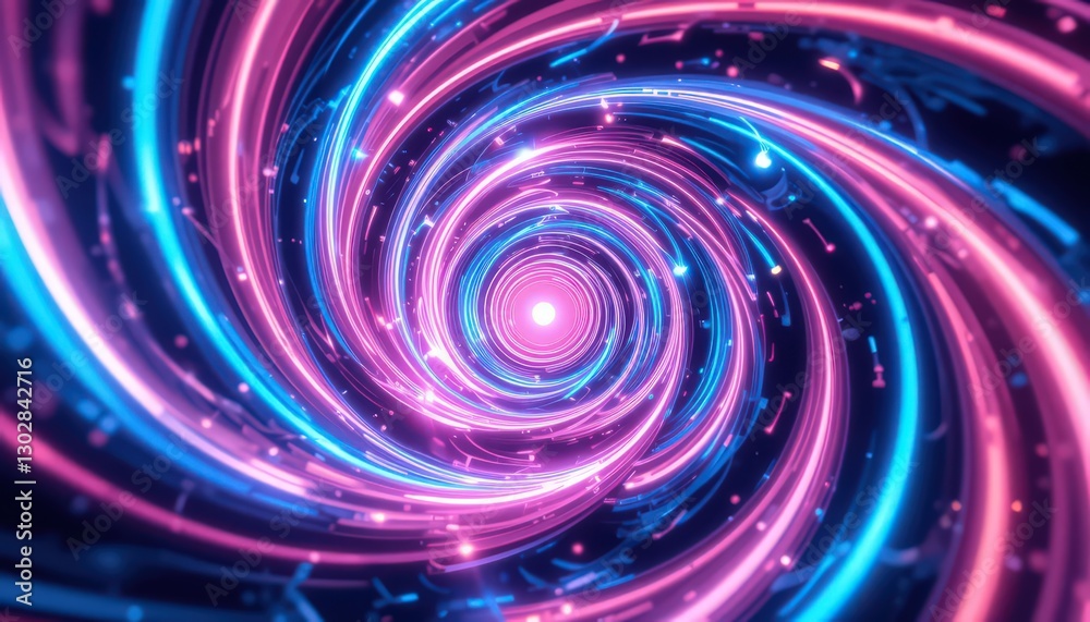 Neon Vortex: A Psychedelic Journey Through Light and Color
