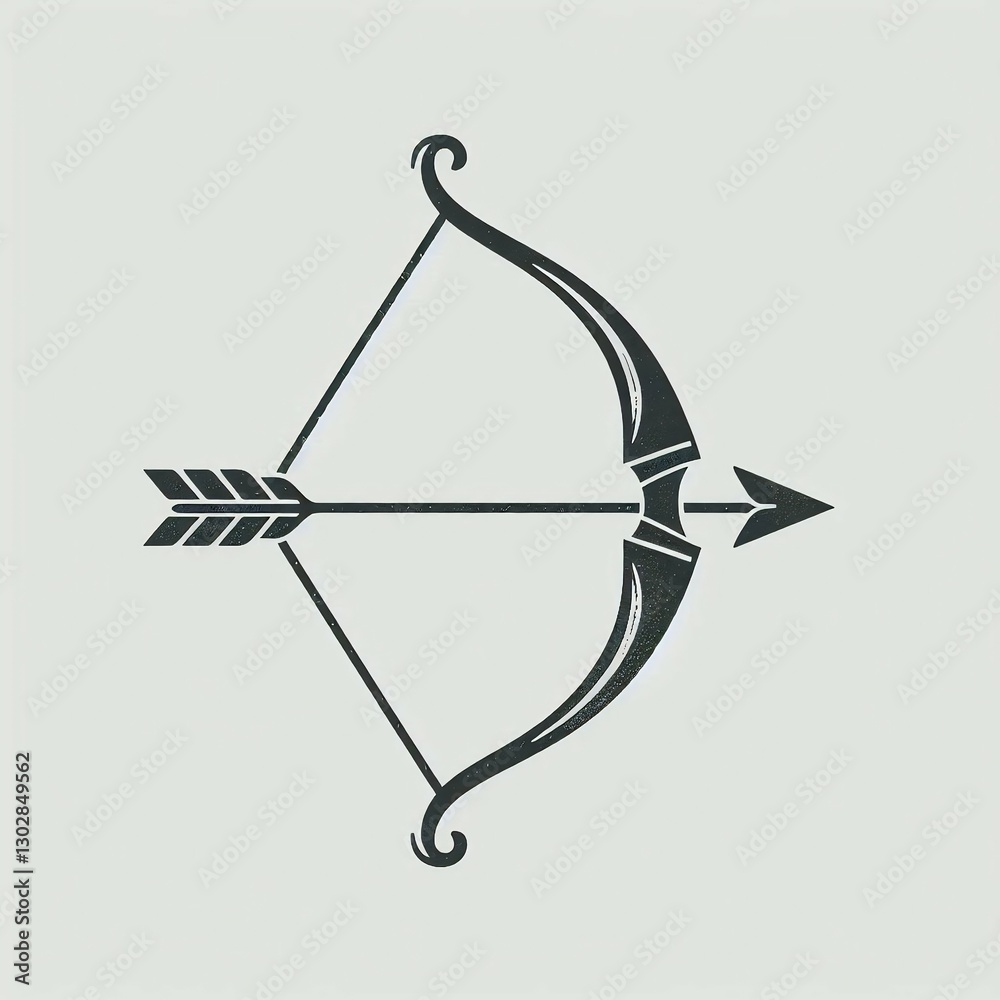 Ornate Bow and Arrow Design Ornate Bow and Arrow Design