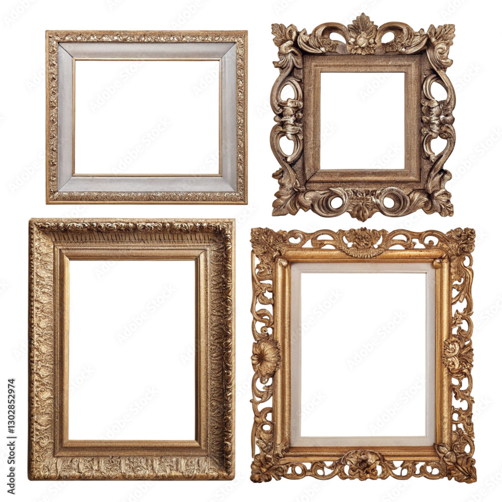 Ornamental frames isolated on transparent background
Ornamental frames isolated on transparent background