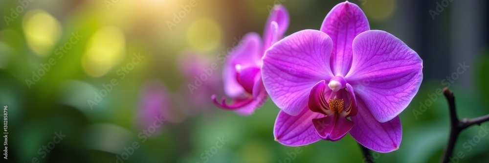 Intricate purple orchid petals, garden setting , macro, flower, blossom closeup Intricate purple orchid petals, garden setting , macro, flower, blossom closeup