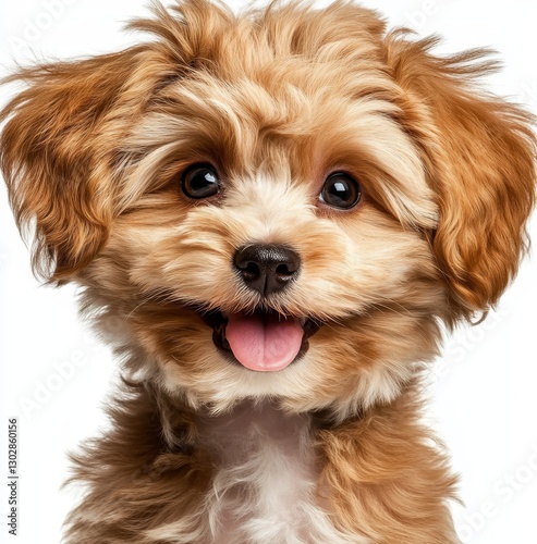Happy Cavapoo Puppy Close-U...