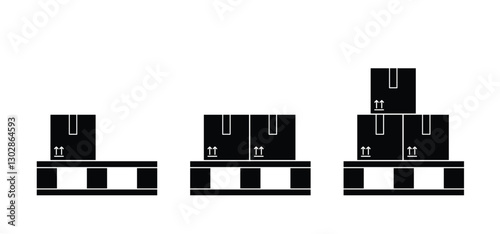 Pallet pan or pallet tray. Wooden Europalette. Cartoon Euro palette. Palettes pile. A pallet is a loading platform for goods that is suitable for moving with forklifts. Import tariffs or trade tariffs