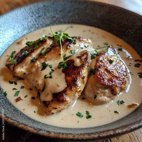 High-Protein Carnivore Meal: Seared Chicken Breast with Garlic Butter Sauce photo