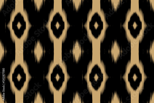 Uzbekistan ikat pattern. Uzbekistan ikat abstract ethnic design. Uzbekistan pattern design for background, wallpaper, textile, art, clothing, wrapping paper, Uzbek style, Uzbek fabric