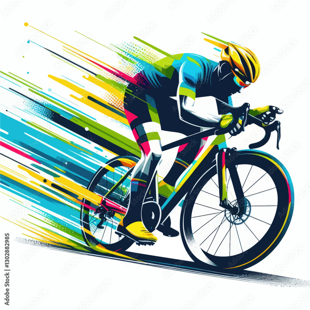 Fototapeta premium Cyclist (4)
