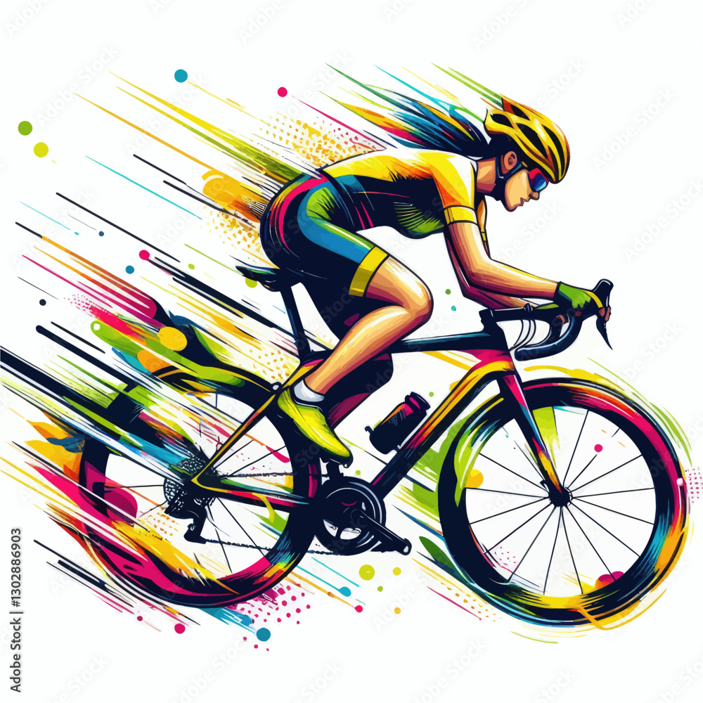 Fototapeta premium Cyclist (1)