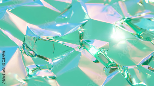 Shimmering fragmented glass shard abstract background design