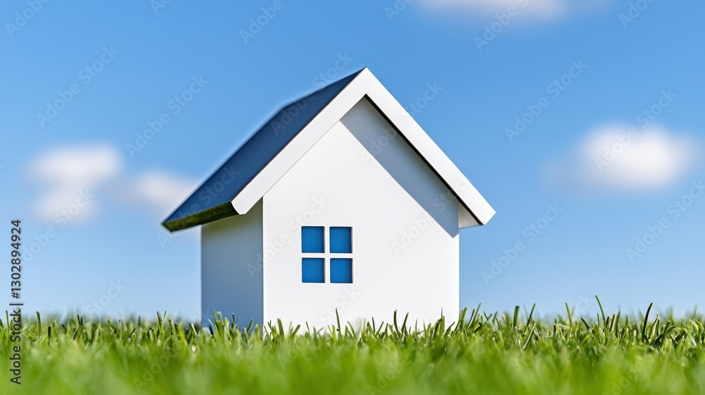 Dream House: Modern Home in Green Grass Dream House: Modern Home in Green Grass
