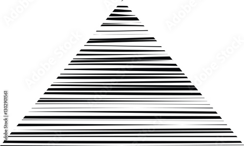 abstract trendy black tweak line triangular pattern art perfect for background.