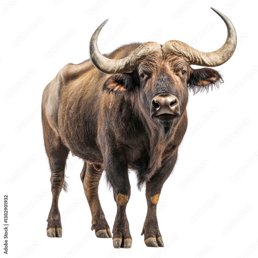Majestic Water Buffalo Standing Proudly on Green Pasture with Intricate Details and Lush Background Environment Captured in High Resolution Majestic Water Buffalo Standing Proudly on Green Pasture with Intricate Details and Lush Background Environment Captured in High Resolution