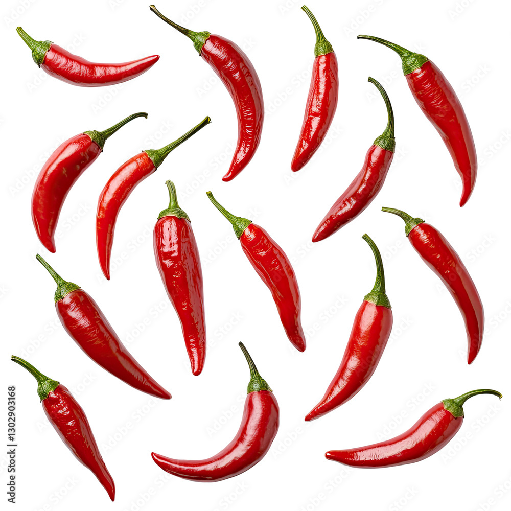 Fresh and Vibrant Red Chili Peppers for Culinary Use and Spicy Dishes at Home or Restaurants Fresh and Vibrant Red Chili Peppers for Culinary Use and Spicy Dishes at Home or Restaurants