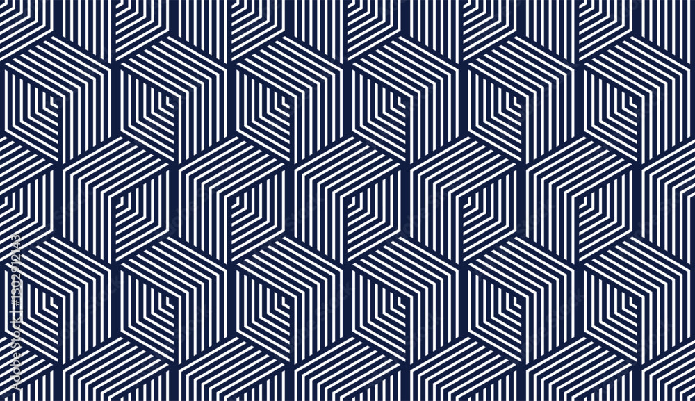 3D cubes seamless background, abstract tiling endless pattern with blocks, cubic optic construction wallpaper, surreal op art surface modular abstraction.