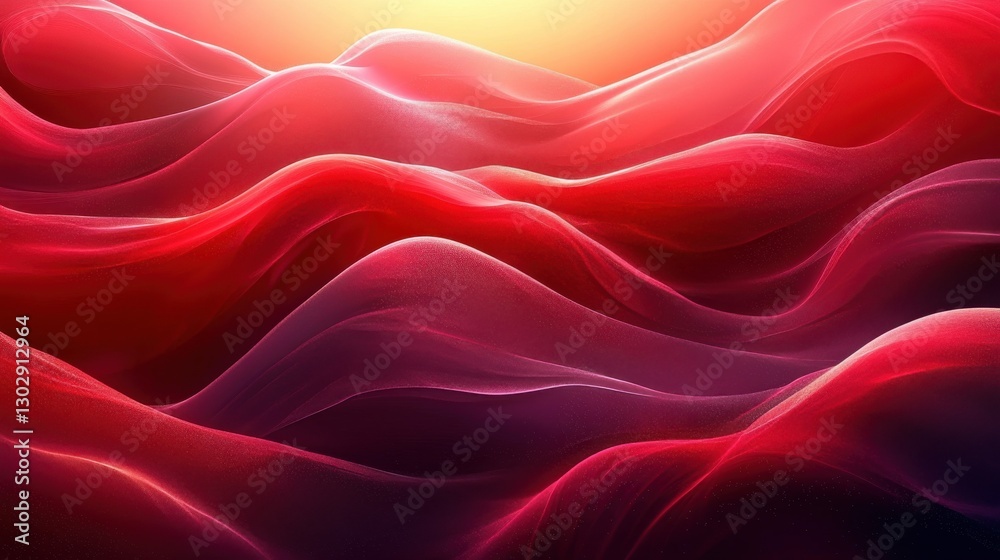 Obraz premium deep red background with gradient effect,cartoon illustration