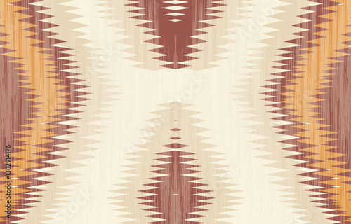 Geometric and ethnic Native American tribal patterns, featuring Aztec and Navajo motifs, create a seamless decorative texture. Design for background ,curtain, carpet, clothing, wrapping, Batik.