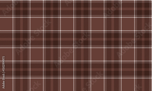 Seamless plaid pattern, brown, white, suitable for designing clothes such as skirts, pants, giving a warm and charming feeling that never goes out of style.