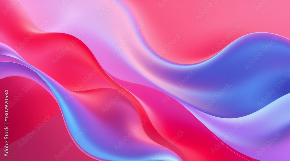 Obraz premium Abstract background with soft flowing waves and vibrant colors, perfect for modern designs or artistic projects.