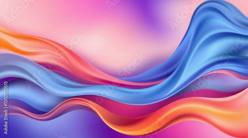 Abstract background with soft flowing waves and vibrant colors, perfect for modern designs or artistic projects.