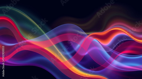 Abstract background with soft flowing waves and vibrant colors, perfect for modern designs or artistic projects.