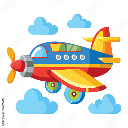 Aeroplan vector image on white background