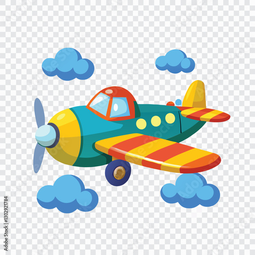 Aeroplan vector image on white background