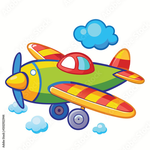 Aeroplan vector image on white background
