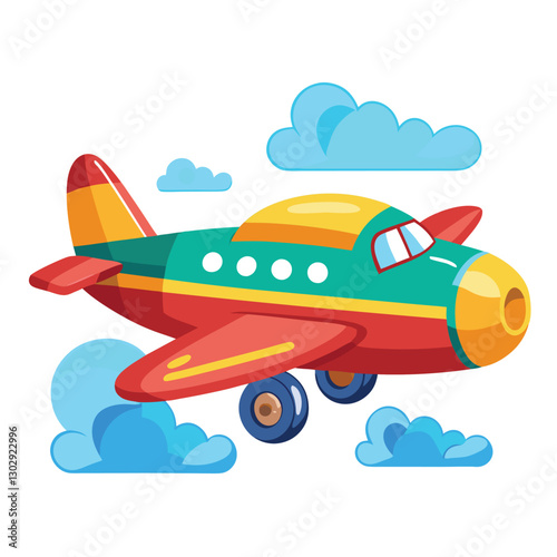 Aeroplan vector image on white background