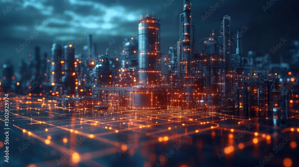 custom made wallpaper toronto digitalIndustrial revolution engineering sketch showcasing AI-assisted modular factory blueprints, refining fully automated smart manufacturing, optimizing industrial AI evolution
