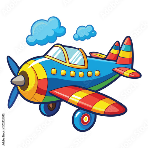 Aeroplan vector image on white background