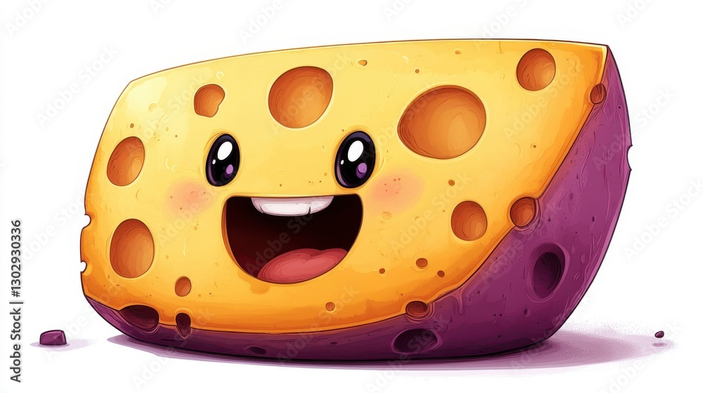fresh slice of swiss cheese isolated,cartoon character fresh slice of swiss cheese isolated,cartoon character