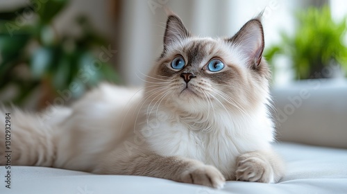 whole scene,a cat,Birman,white background --ar 16:9 --stylize 450 --v 6.1 Job ID: 40f0051c-10dd-4856-8701-22dd53c098a5