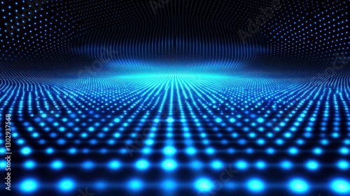 Wallpaper Mural Abstract Glowing Blue Light Pattern Creates Digital Futuristic Background Torontodigital.ca