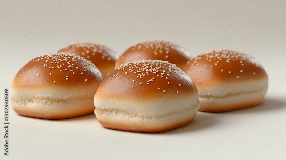 custom made wallpaper toronto digitalFreshly Baked Sesame Buns / 焼きたてのごま付きバンズ