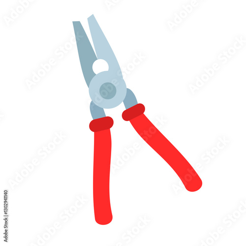 Pliers tool icon. Flat illustration of pliers tool vector icon for web