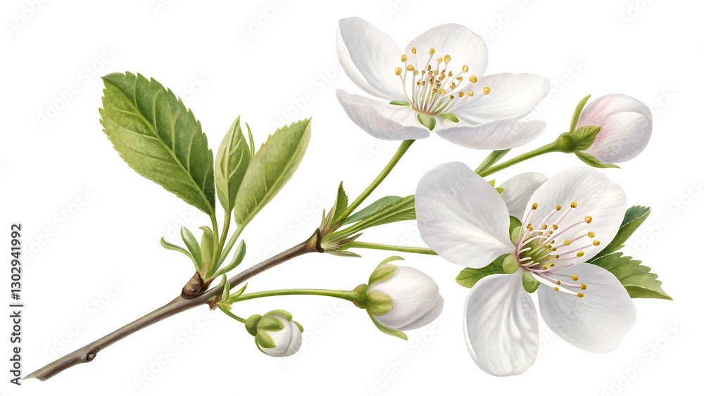 Obraz premium flower blossom plant white
