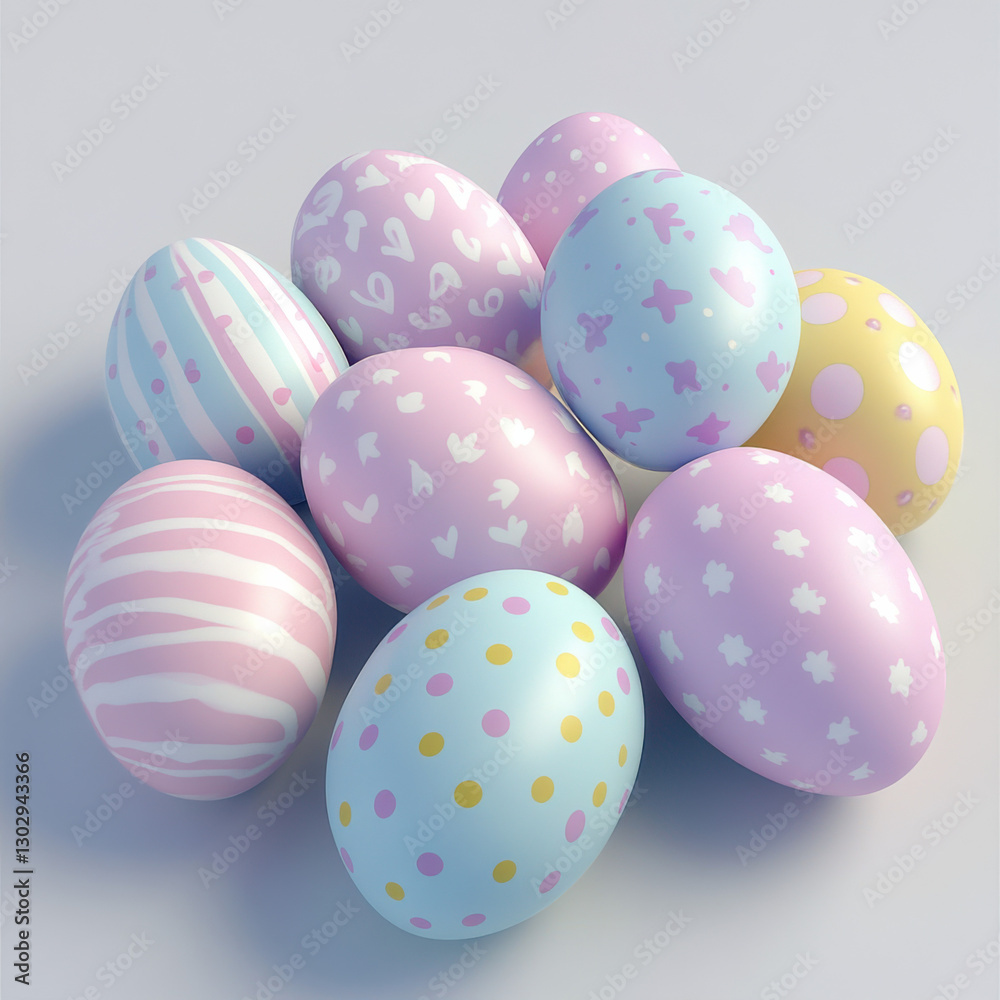 create a image of pastel easter eggs, high quality create a image of pastel easter eggs, high quality