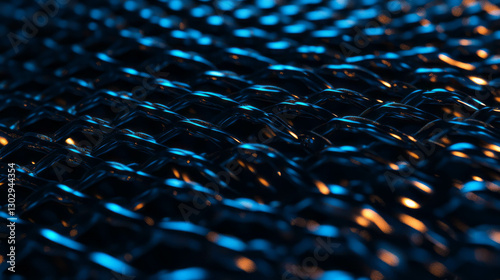 Metallic woven texture overlay with intricate design for artistic backgrounds