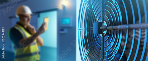 Canvas Print Industrial refrigeration equipment