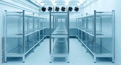 Refrigeration room with emp...