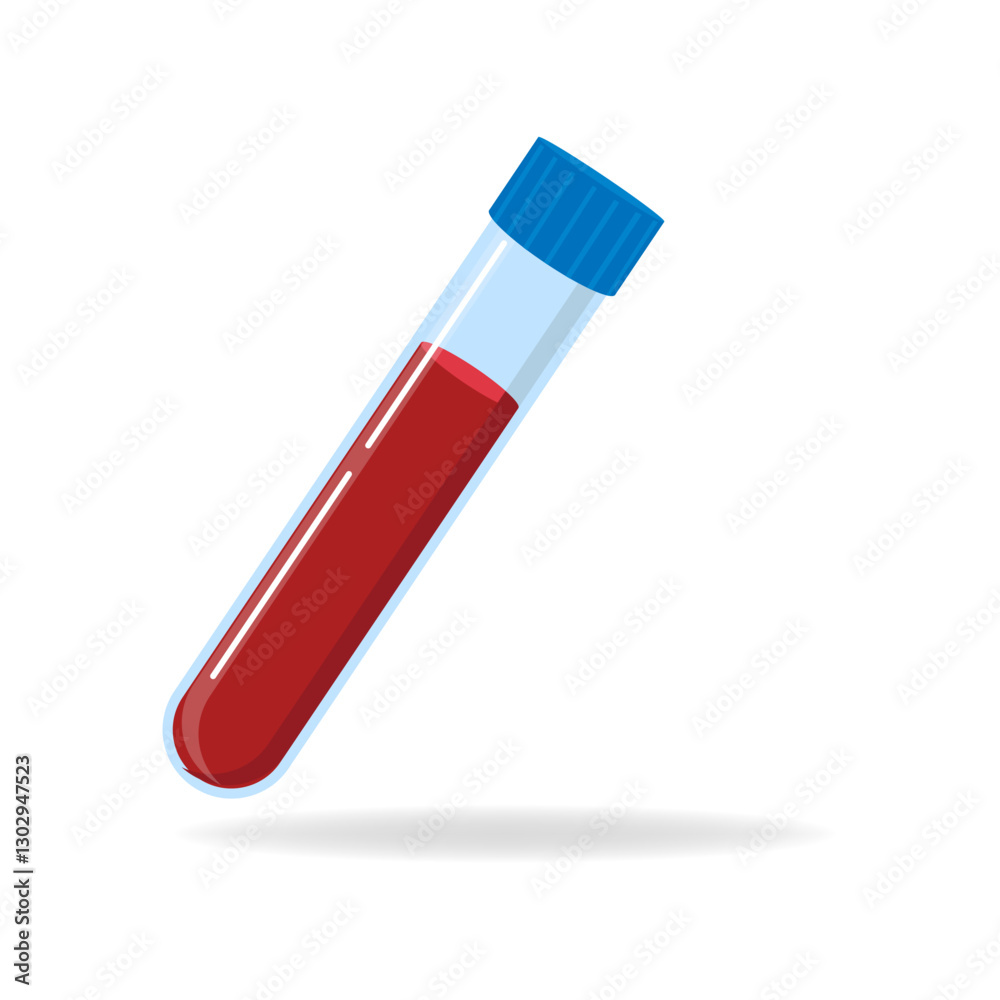 General blood analysis . Vector illustration isolated on a white background.
