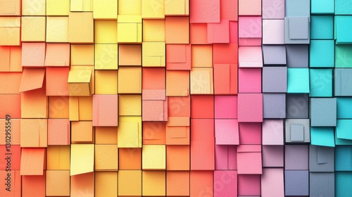 A vibrant, gradient grid background pulsates with a spectrum of primary rainbow colors, transitioning seamlessly from one shade to the next, creating a dynamic and visually captivating backdrop. 