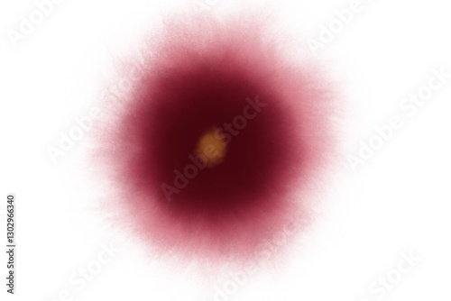 Vivid Red Smoke Cloud Burst on Dark Transparent PNG Background