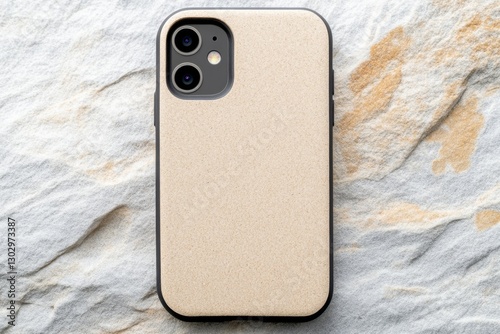 A biodegradable phone case made from natural materials, promoting sustainable technology photo