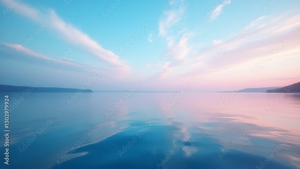 Obraz premium Pastel Seascape Serenity