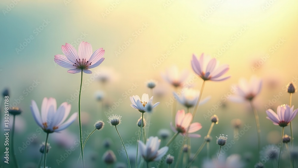 Fototapeta premium Dreamy Cosmos Flowers